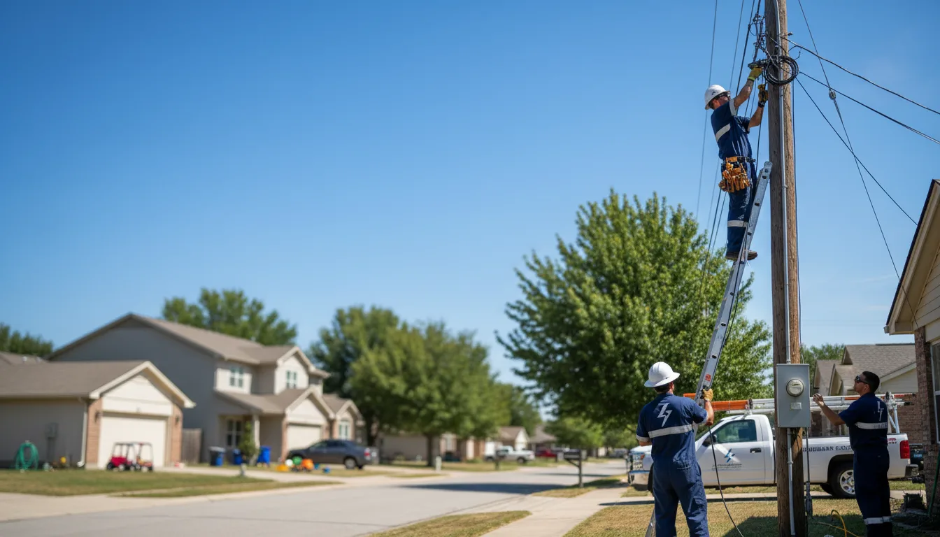 Residential electrician providing installation services in Jacksonville, AR